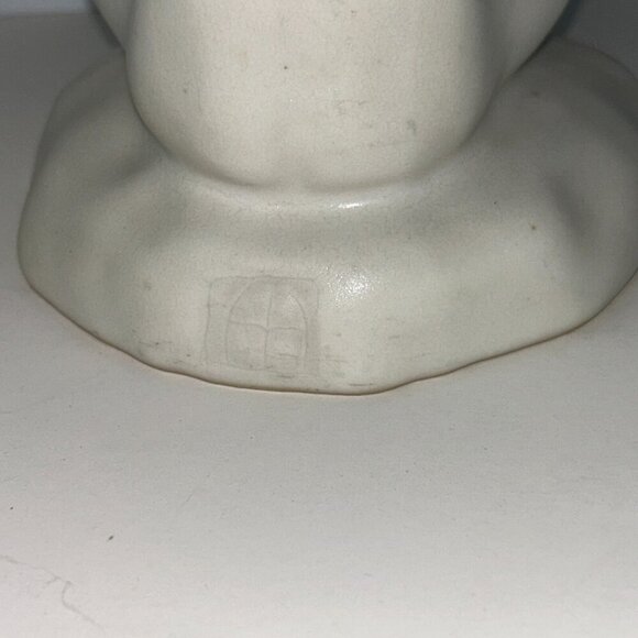 Van Briggle Pottery Lady Maiden Ivory Nude Girl 8" with Shell Vintage - Picture 8 of 14